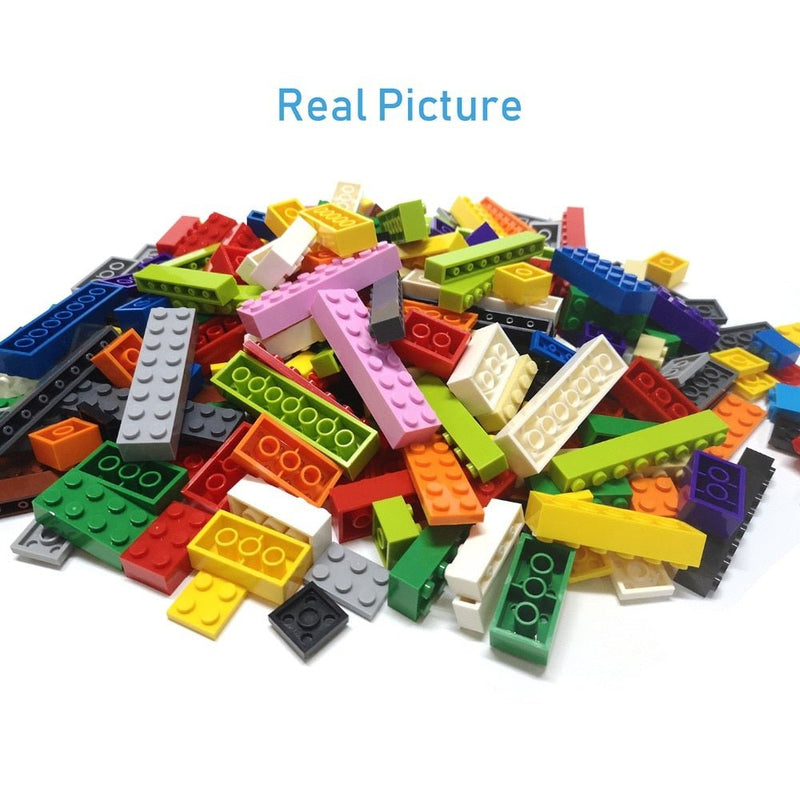 DIY Building Blocks Wall Figures Bricks 1x2 Dots 50/100PCS Educational Creative Toys for Children Size Compatible With 98283 - Bumpli