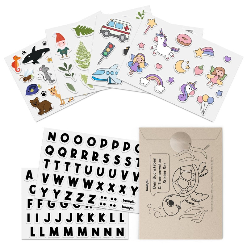 Sticker Set mit verschiedenen Motiven - Bumpli